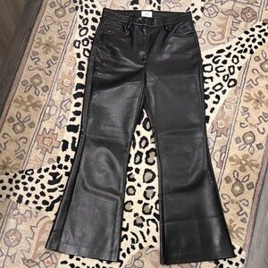 SOLD Wilfred Leather Cropped Flared Pants EUC